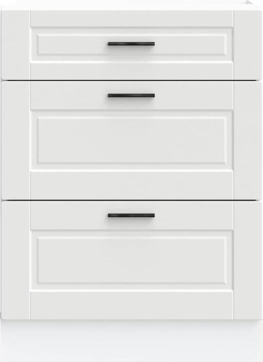 Actual product image VidaXL Kitchen base unit Porto White Wood-based sink base unit (60 x 46 x 81.5 cm)