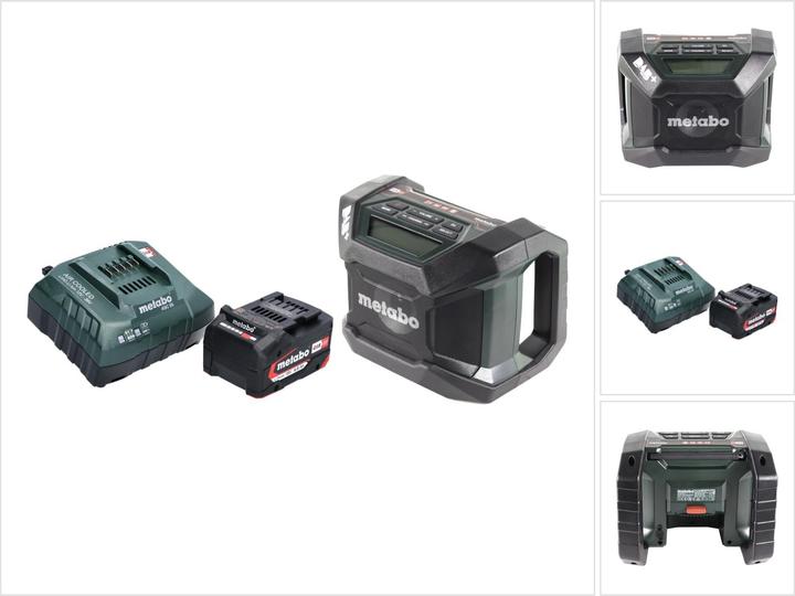 Productafbeelding Metabo R 12-18 DAB+ BT Accu bouwplaatsradio 12-18 V DAB+ + 1x accu 4.0 Ah + lader (AM, DAB+, FM, Bluetooth)