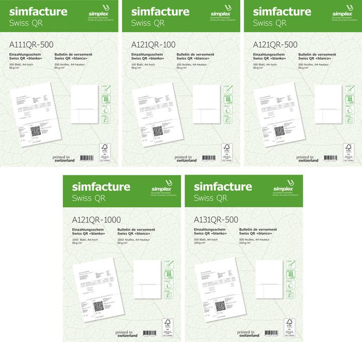 Actual product image Simplex Swiss QR (500 x)