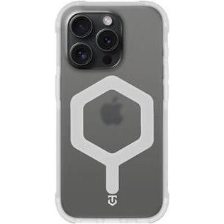 Tactical MagForce Hexagon-Schutzhülle für Apple iPhone 15 Pro T-Weiss (Apple iPhone 15 Pro), Cover smartphone, Bianco