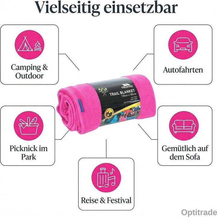 Produktbild Trespass SNUGGLES - Fleece Decke (180 x 120 cm)