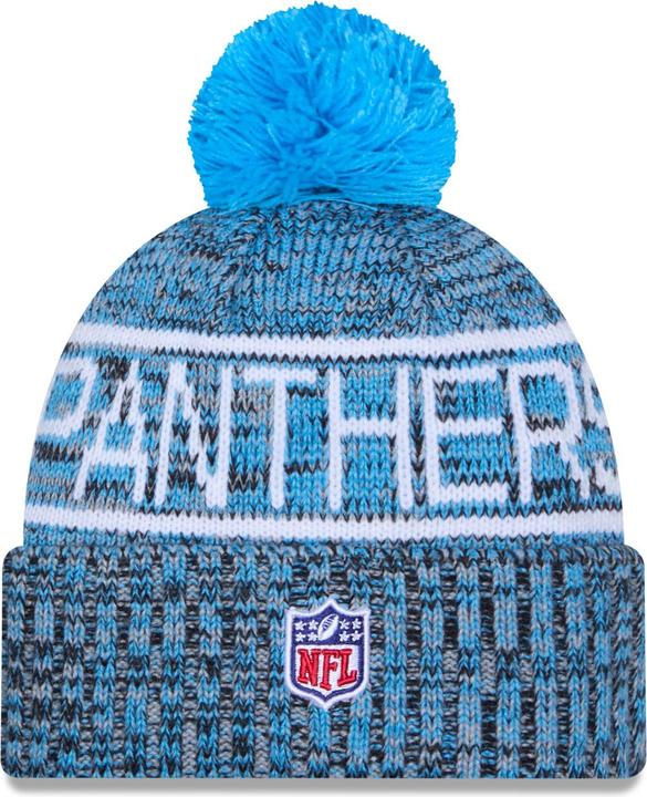 Actual product image New Era Bommel Wintermütze Sideline Carolina Panthers (One size)