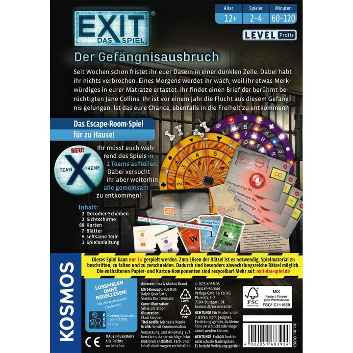 Produktbild Kosmos EXIT: Der Gefängnisausbruch (Deutsch, 2 - 4 Spieler)