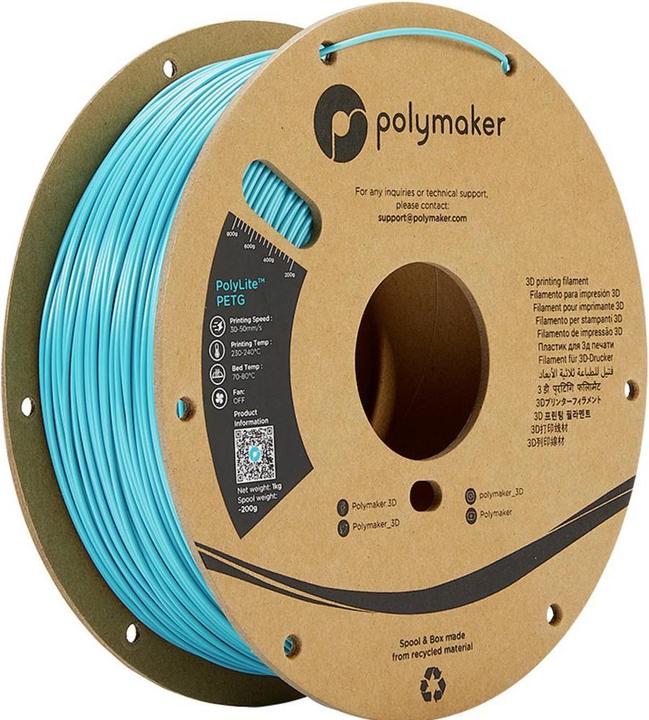 Polymaker PolyLite PETG V2 - Teal - 1.75mm (PETG, 1.75 mm, 1000 g)