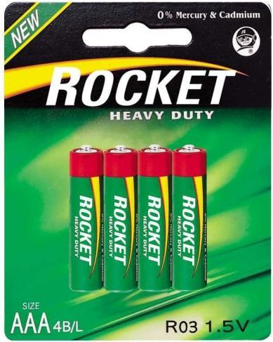 Produktbild Rocket R03-4BB (AAA) Blistera iepakojuma 4gb (4 Stk., AAA)