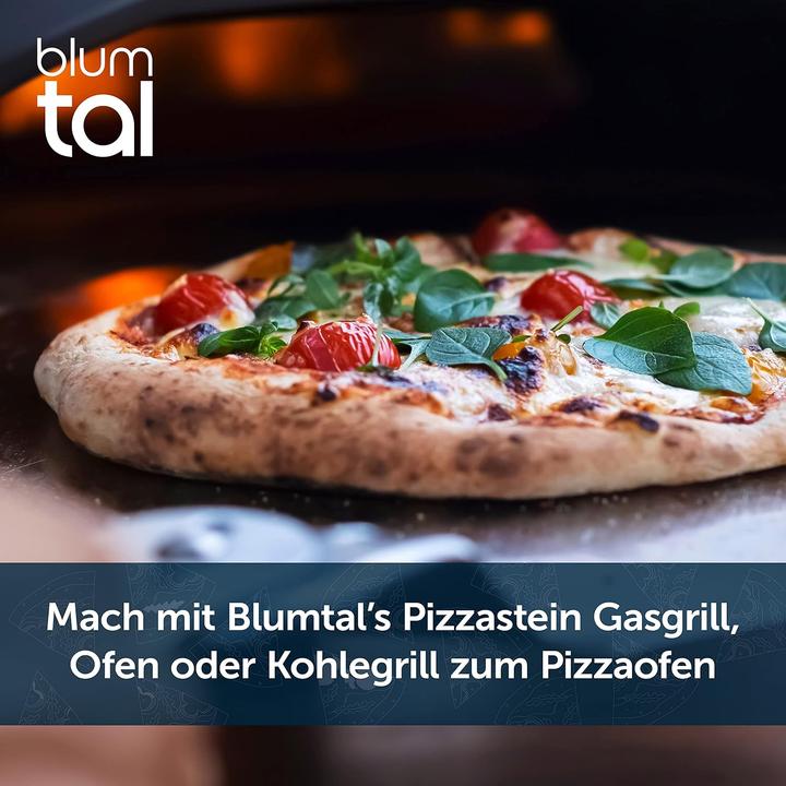 Produktbild Blumtal Pizzastein für Backofen und Grill (38x30 cm)