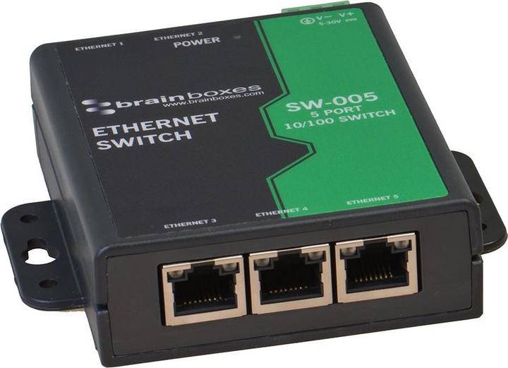 Actual product image Brainboxes Ethernet Switch 5 ports (5 ports)
