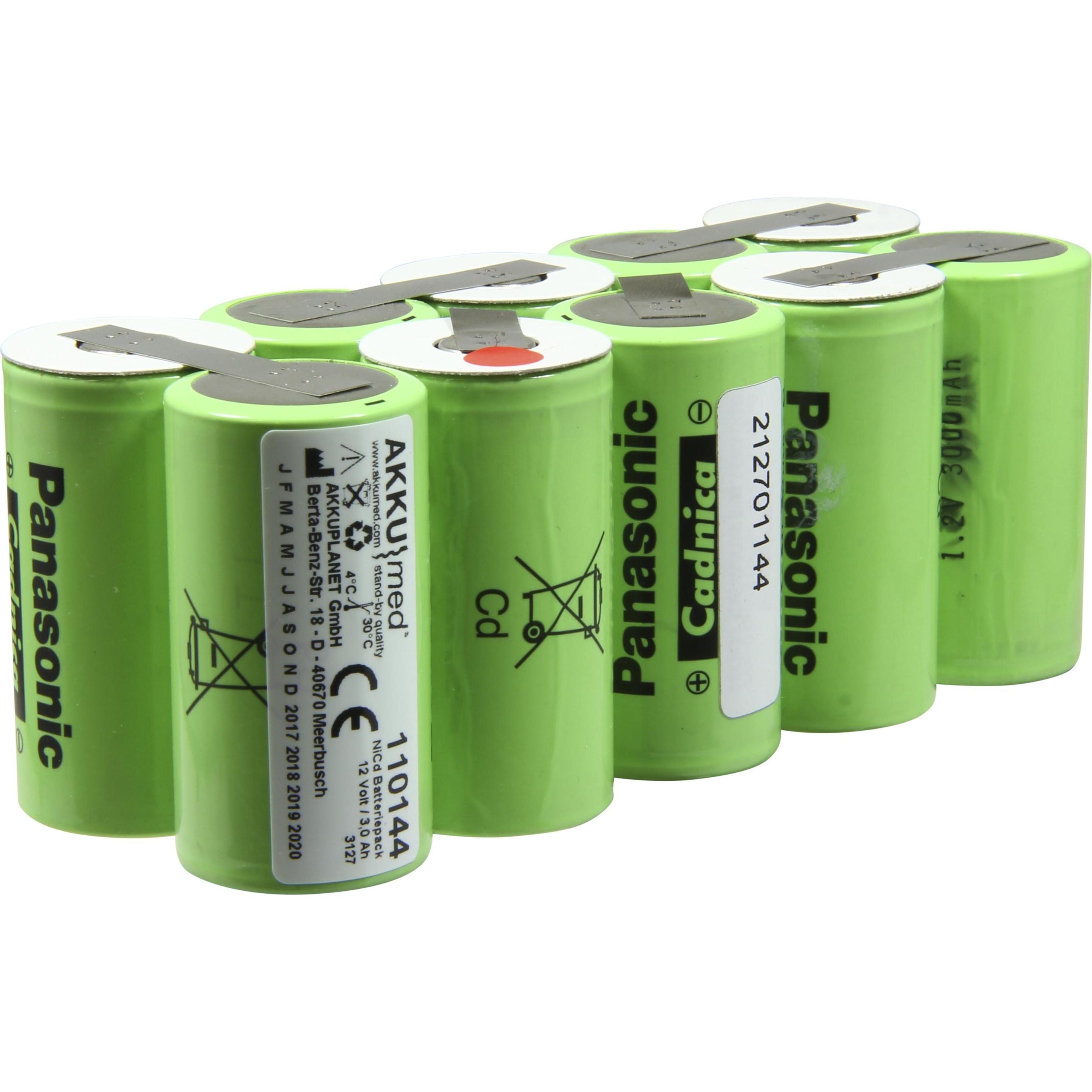 AccuCell NC Akku passend für Bruker/ Schiller Defibrillator Defiscope DS CE Konform (1 Stk., 3000 mAh, Akku), Akku Ladeg...