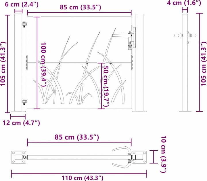 Produktbild vidaXL Gartentor