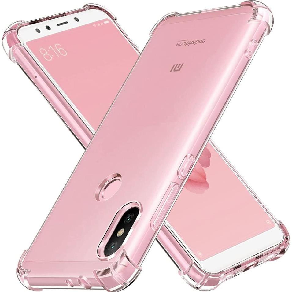 Screenguard Xiaomi Mi A2 Hülle Crystal Soft Airbag Bumper (Xiaomi Mi A2), Smartphone Hülle, Transparent