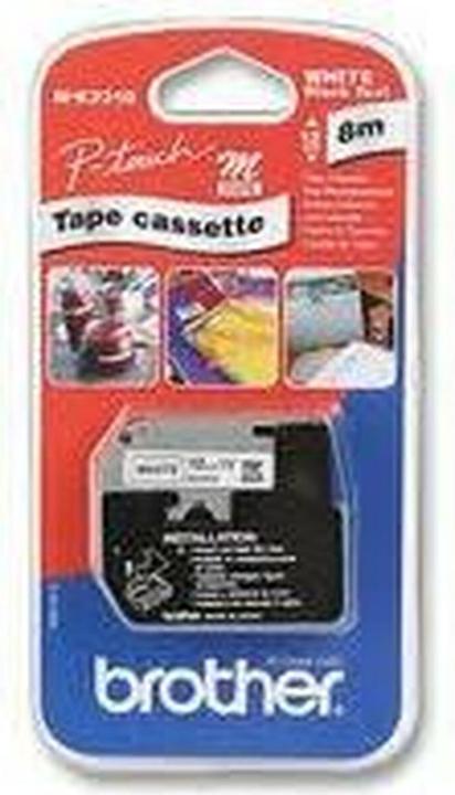 Brother MK-231BZ DirectLabel schwarz auf weiss 12mm x 8m Schwarz Weiss P-Touch M 9-12mm (1.20 cm, Weiss)