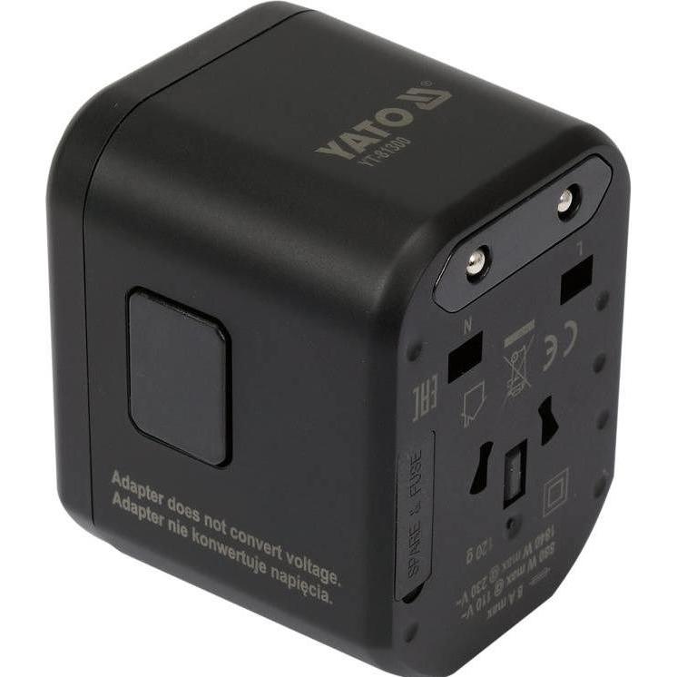 Thumbnail - Yato, Reiseadapter, Adapter Podróżny Uniwersalny USB / USB-C 18w