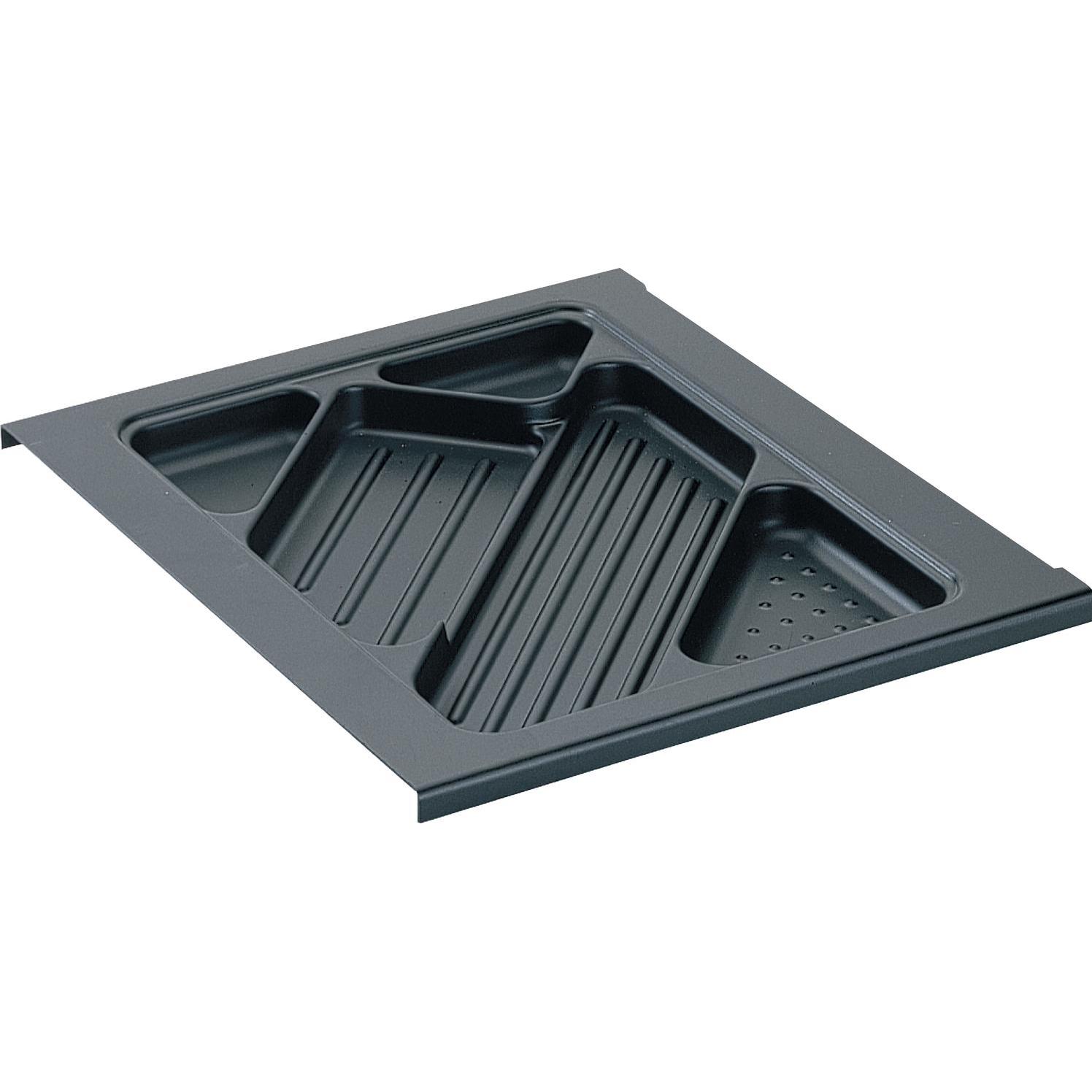 Hettich, Möbelausstattung, Systema Top 2000 Materialschub, EB 392 mm, schwarz (1 Stk.)