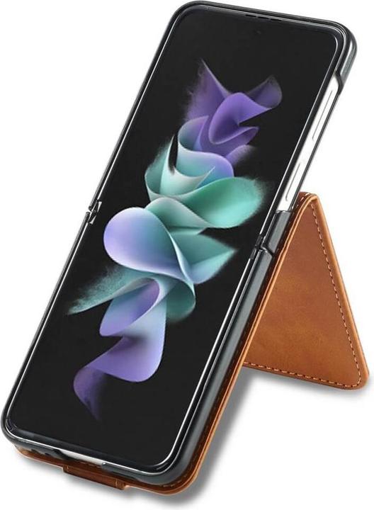 Actual product image Cover-Discount Galaxy Z Flip4 5G - Foldable protective cover beige (Samsung Galaxy Z Flip4)