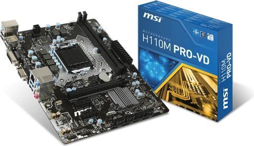 Produktbild MSI H110M Pro-VD (LGA 1151, Intel H110, mATX)