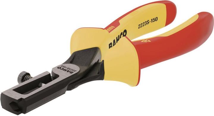 Bahco ERGO wire strippers, phosphated, insulated with two-component handles, VDE-tested(150 mm) (165 mm)