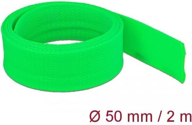 Image du produit Delock Gaine tressée extensible 2 m x 50 mm vert (Gaines pour câbles, 200 cm)