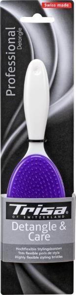 Actual product image Trisa Detangle hairbrush small with handle
