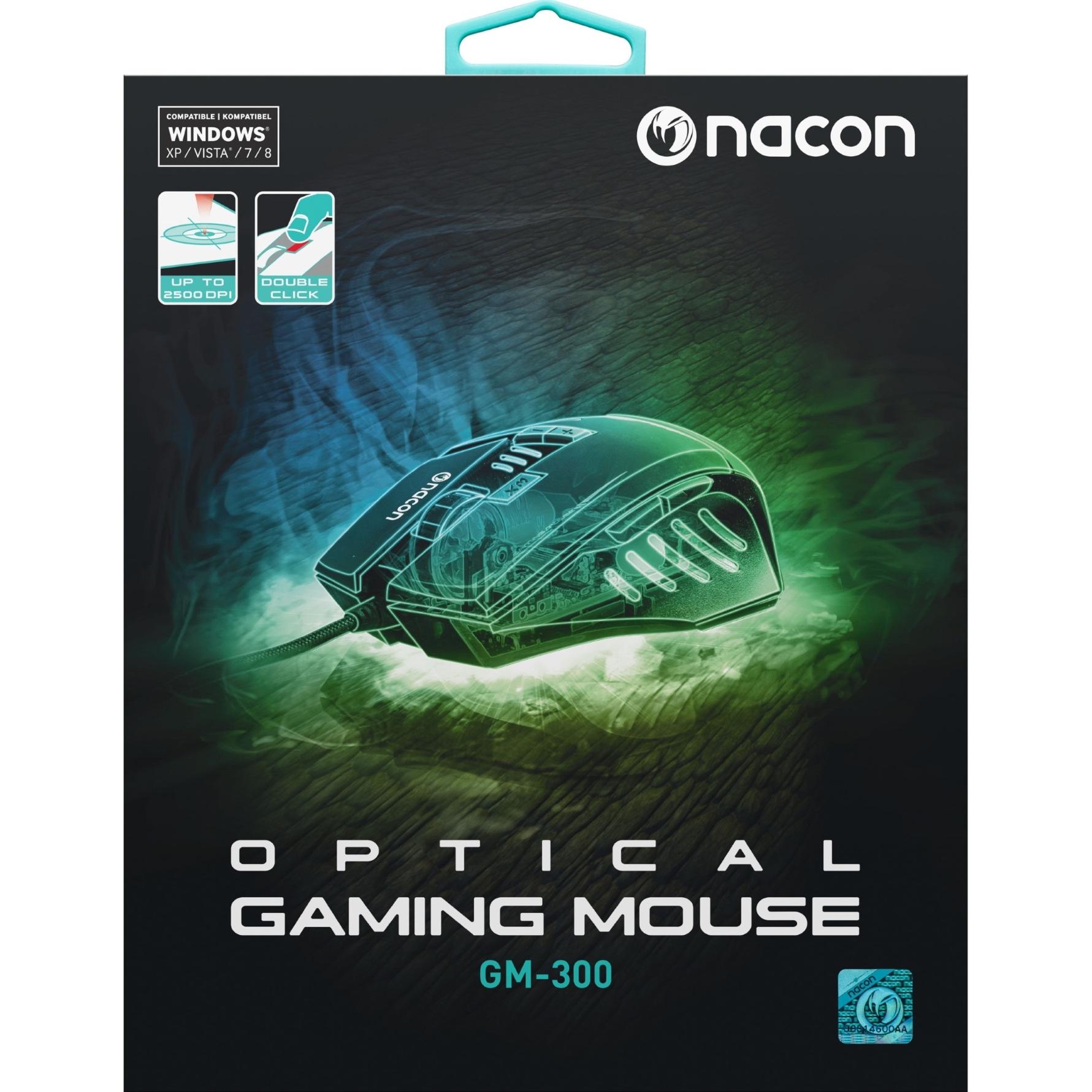 Thumbnail - Nacon Gaming Gm-300 (Kabelgebunden), Maus, Schwarz