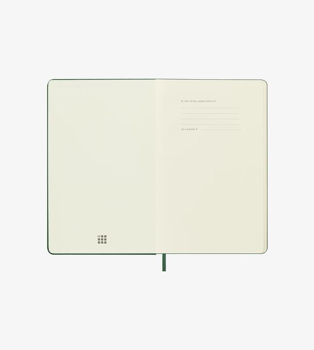 Image du produit Moleskine 12 mois calendrier journalier 2024, grand format/A5, vert myrte (A5, Couverture rigide, Anglais)