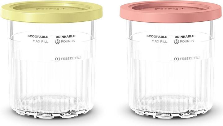 Actual product image Ninja Creami Deluxe double pack container & lid