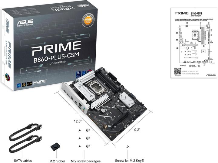 Produktbild ASUS PRIME B860-PLUS-CSM (Intel B860, ATX)