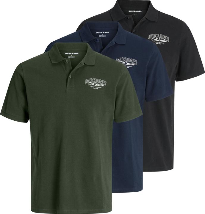 Image du produit Jack & Jones 3er-pack Fly-Away Kragen Poloshirt Poloshirt (L)