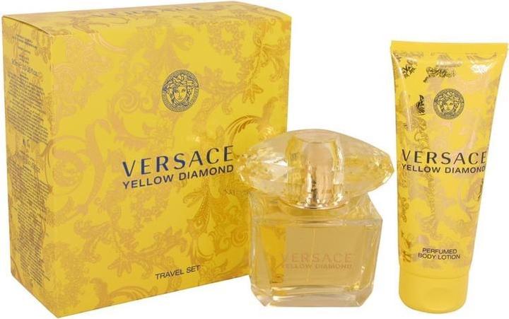 Actual product image Versace Yellow Diamond by Gift Set -- 3 oz Eau de Toilette Spray + 3.4 oz Body lotion (Perfume set)