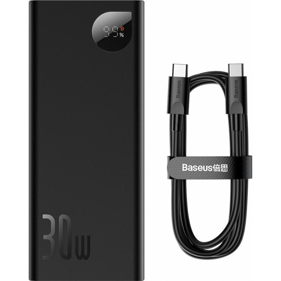 Thumbnail - Baseus Adaman Metal (20000 mAh, 30 W, 30 Wh), Powerbank, Schwarz
