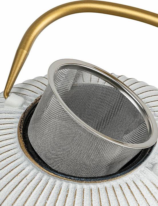 Produktbild Bredemeijer Teekanne Linhai 1,1l Gusseisen weiss 153032 (1.10 l)