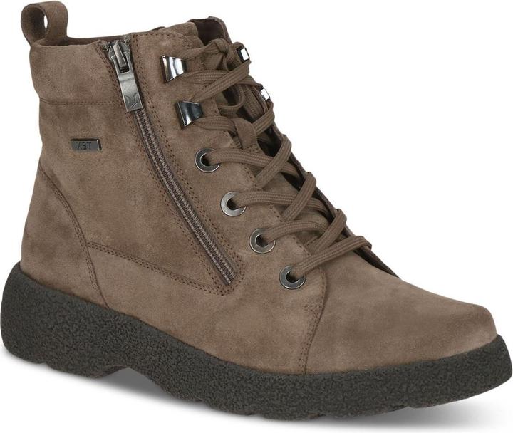 Taupe suede
