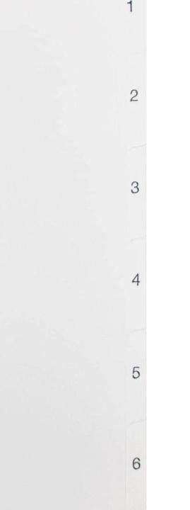 Image du produit Biella Registres 1-6, 25 pièces