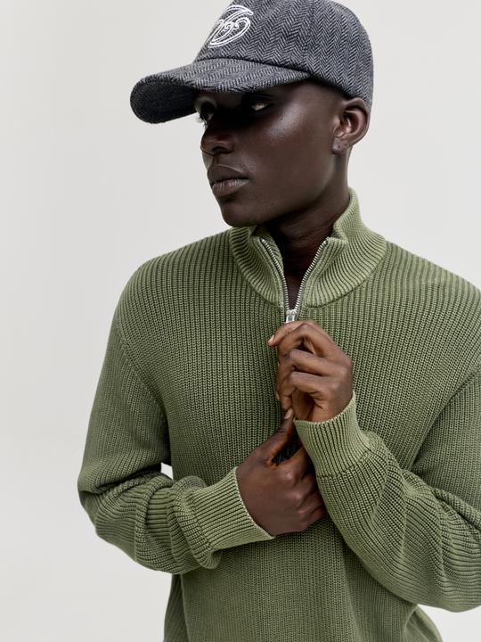 Produktbild Jack & Jones Jjedetroit Knit Half Zip Styd Aw25 (M)