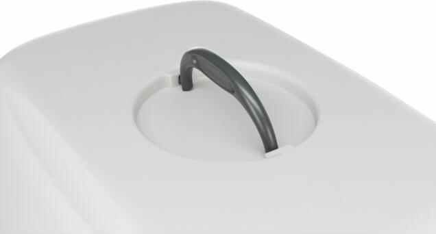 Actual product image Trixie Vico litter tray with bonnet, beige/white (Cat litter box closed)