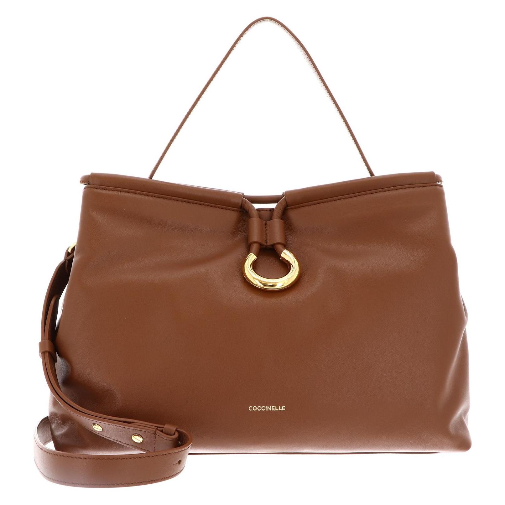 Coccinelle, Damen, Handtasche, Elisbet Handbag Smooth Leather, Braun