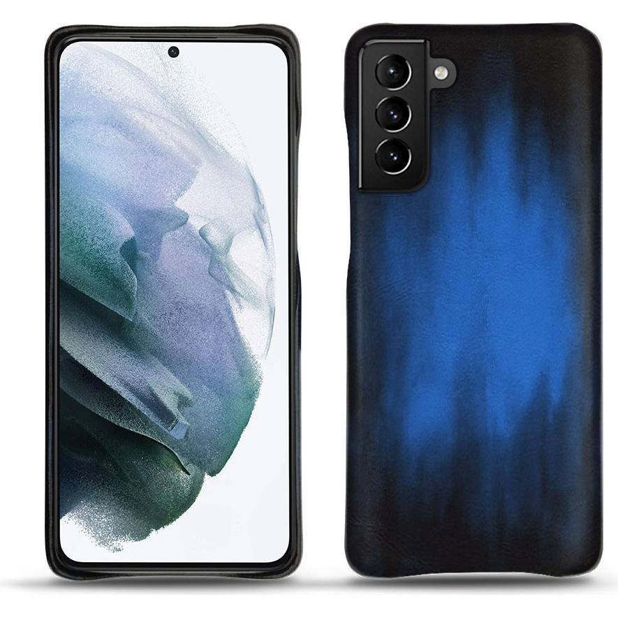 Thumbnail - Noreve Lederschutzhülle (Samsung Galaxy S21+), Smartphone Hülle, Blau