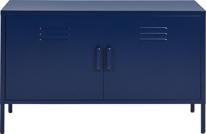 Immagine prodotto Beliani Credenza blu 2 ante URIA (100 x 40 x 65 cm)