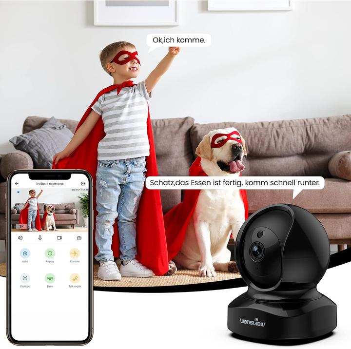 Immagine prodotto Wansview Telecamera IP per interni 1080P (nero)