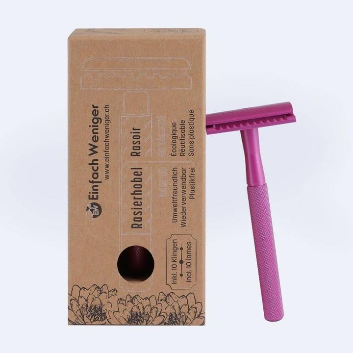 Actual product image Einfach Weniger Shaving razor in different colours Coral