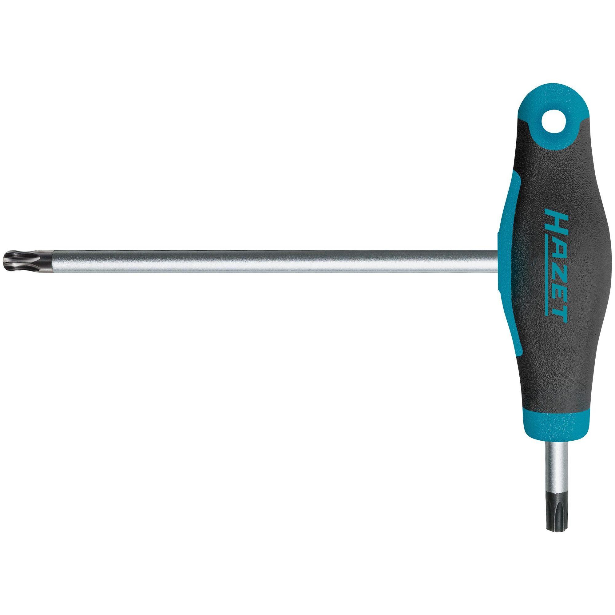 HAZET, Schraubenzieher, Schraubendreher ∙ mit T-Griff 829KKT-T25 ∙ Innen TORX Profil ∙ T25 (Innensechskant)