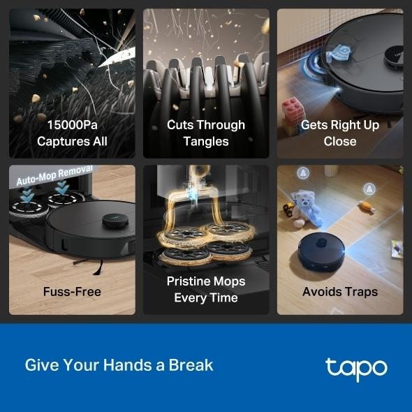 Actual product image TP-Link RV50 Pro Omni Robot Vacuum Mop (15000 Pa, Wiping pads (rotating))