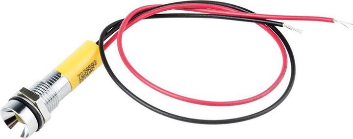 Produktbild RS PRO 8mm vertieft verchro LED Dräh gel 220VAC
