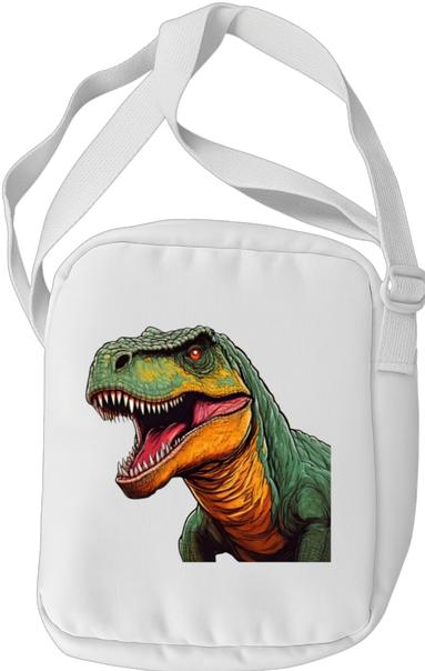 Produktbild Bügelbilder Schulrucksack-Set Comic T-Rex