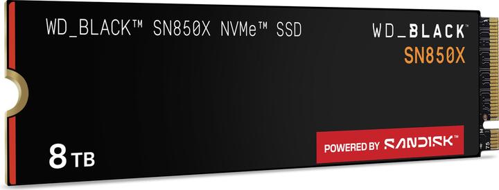 Actual product image WD Black SN850X powered by SANDISK (8000 GB, M.2 2280)