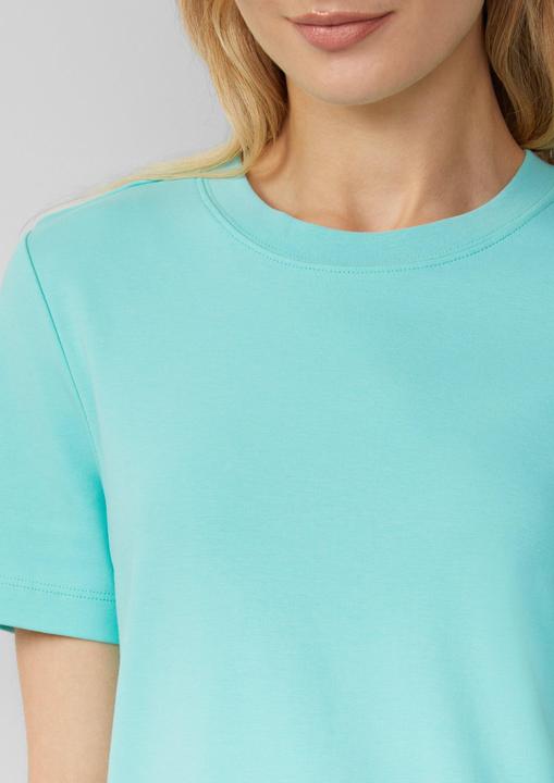 Produktbild S.Oliver T-Shirt Verkürztes T-Shirt aus Interlockjersey (46)