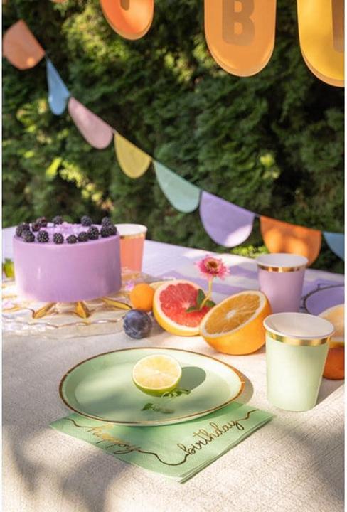 Actual product image Partydeco Farbige Teller (6St.) (6x)