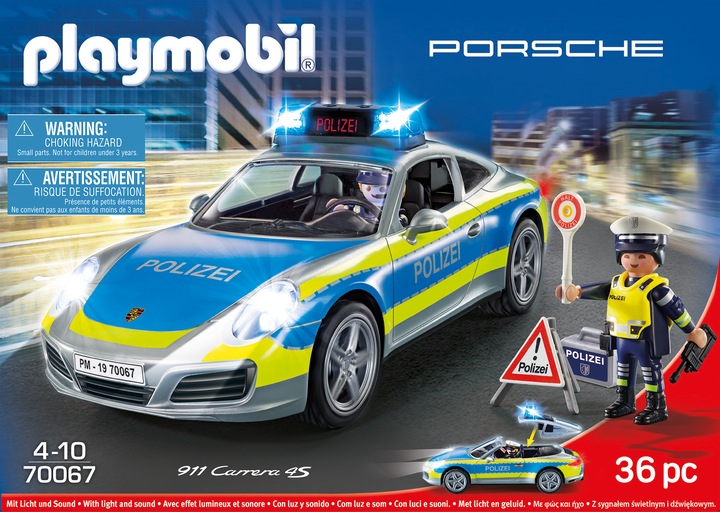 Produktbild Playmobil Porsche 911 Carrera 4S Polizei (70067, Playmobil Porsche)