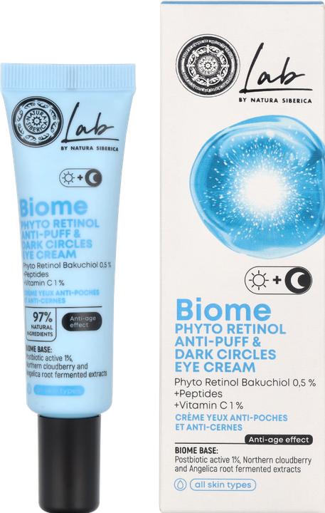 Actual product image Natura Siberica Lab Biome Phyto Retinol Anti-Puff & Dark Circles Eye Cream 30ml (Eye Care Cream, 30 ml, Day)