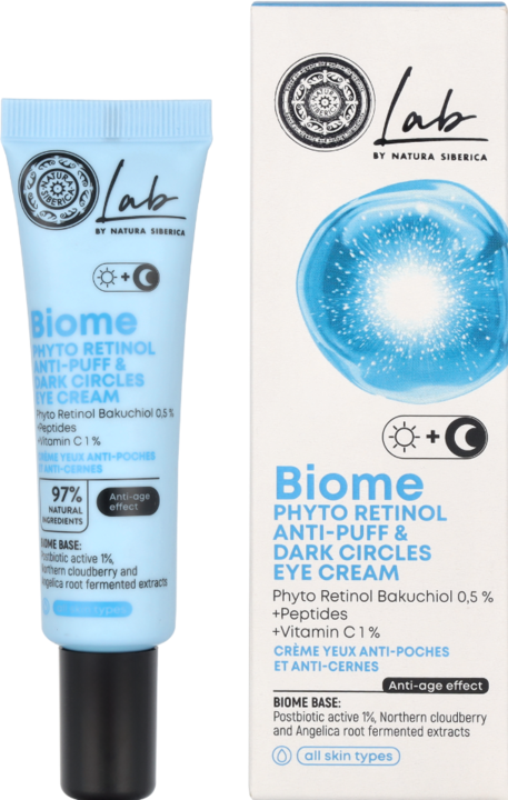 Immagine prodotto Natura Siberica Lab Biome Phyto Retinol Crema Occhi Anti-Puffo e Anti-Occhiaie 30ml (Crema, 30 ml)