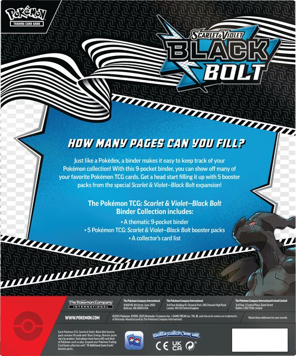 Actual product image Asmodée Scarlet & Violet: Black Bolt Binder Collection (English, Box Set & Collection)